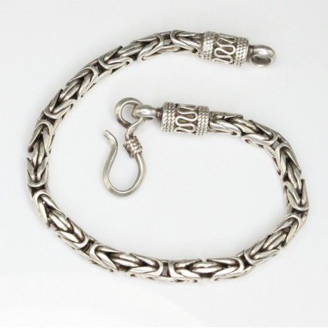 bratara " Byzantine Chainmaille ". argint. manufactura balineza. Indonezia